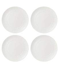 Wicker Creek Dinner Plates Set of 4 White