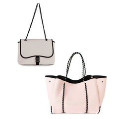 Flap Crossbody + Everyday Tote - Pretty In Pink