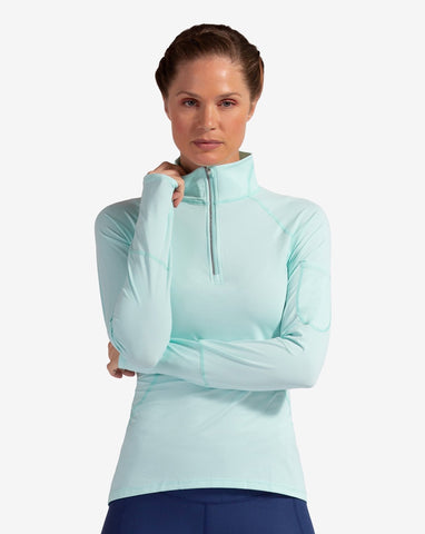 WOMEN'S MOCK ZIP TOP (3001)