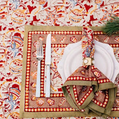 Noel Red/Green Placemats Set of 6