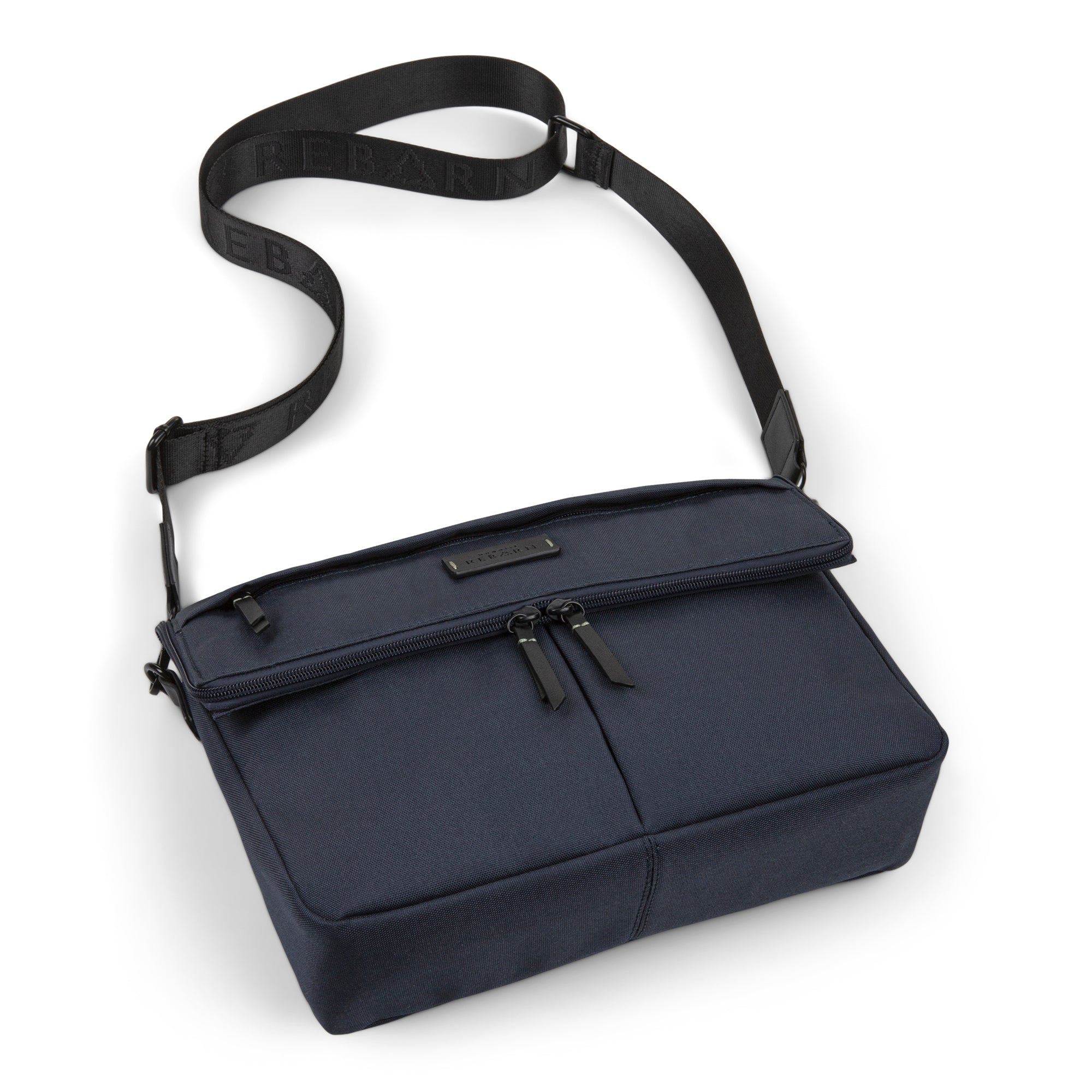  Bugatti Reborn Collection Convertible Crossbody to Waist Bag - Recycled Polyester - Navy - Bonton