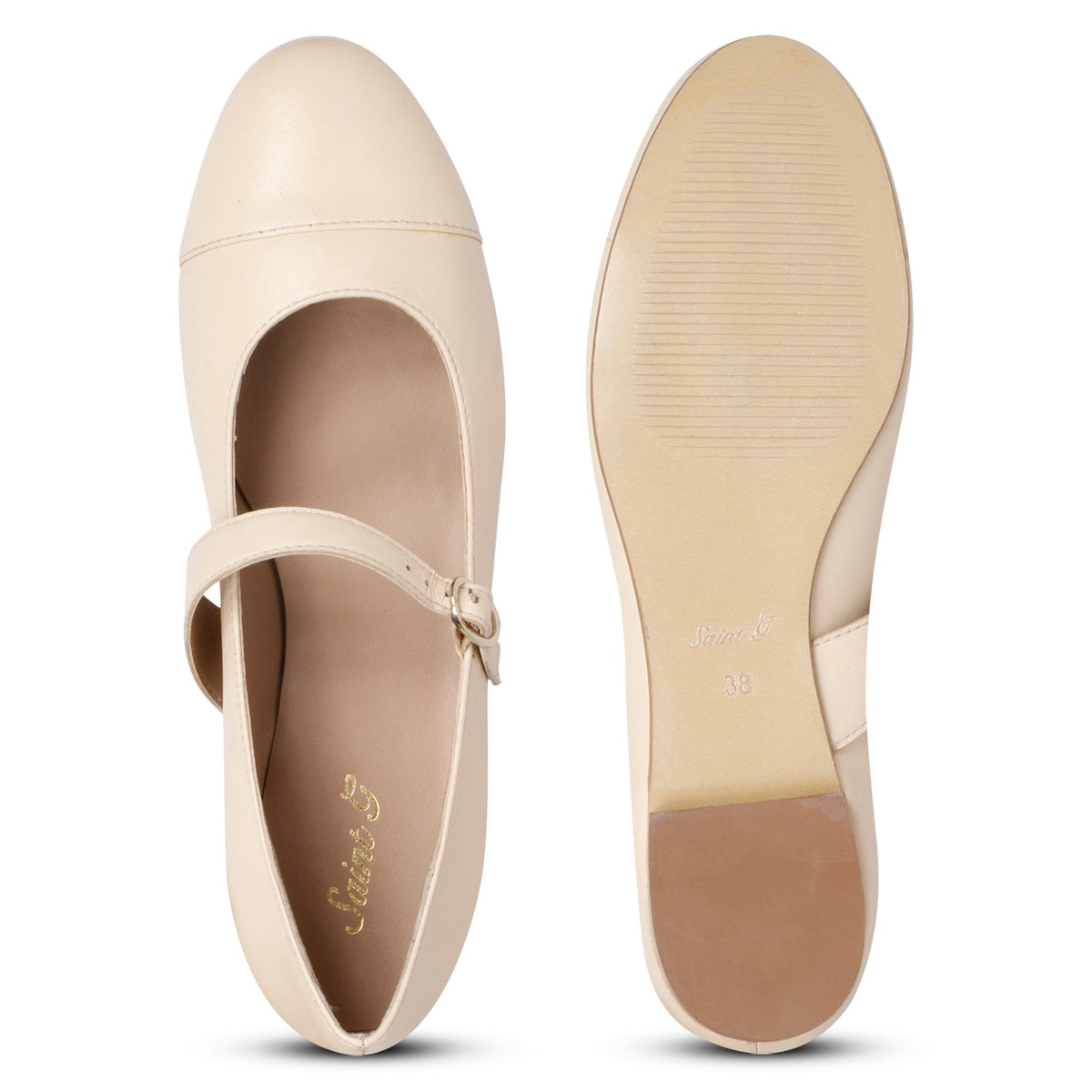  Saint G Saint G - Garlen - Flat Ballerinas - Macadamia - Bonton