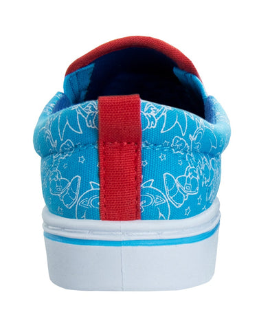 Sonic the Hedgehog Boys/Girls Toddler Slip on Canvas Sneakers