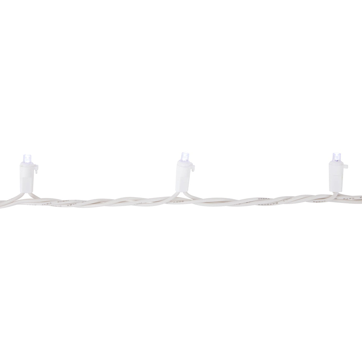  Northlight 100ct Pure White LED Wide Angle Christmas Lights  33ft White Wire - Default Title - Bonton