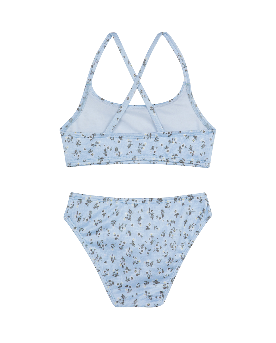  Gottex Kids Ditsy Dream Textured Criss Cross Strap Swim Set - Light Blue - Bonton