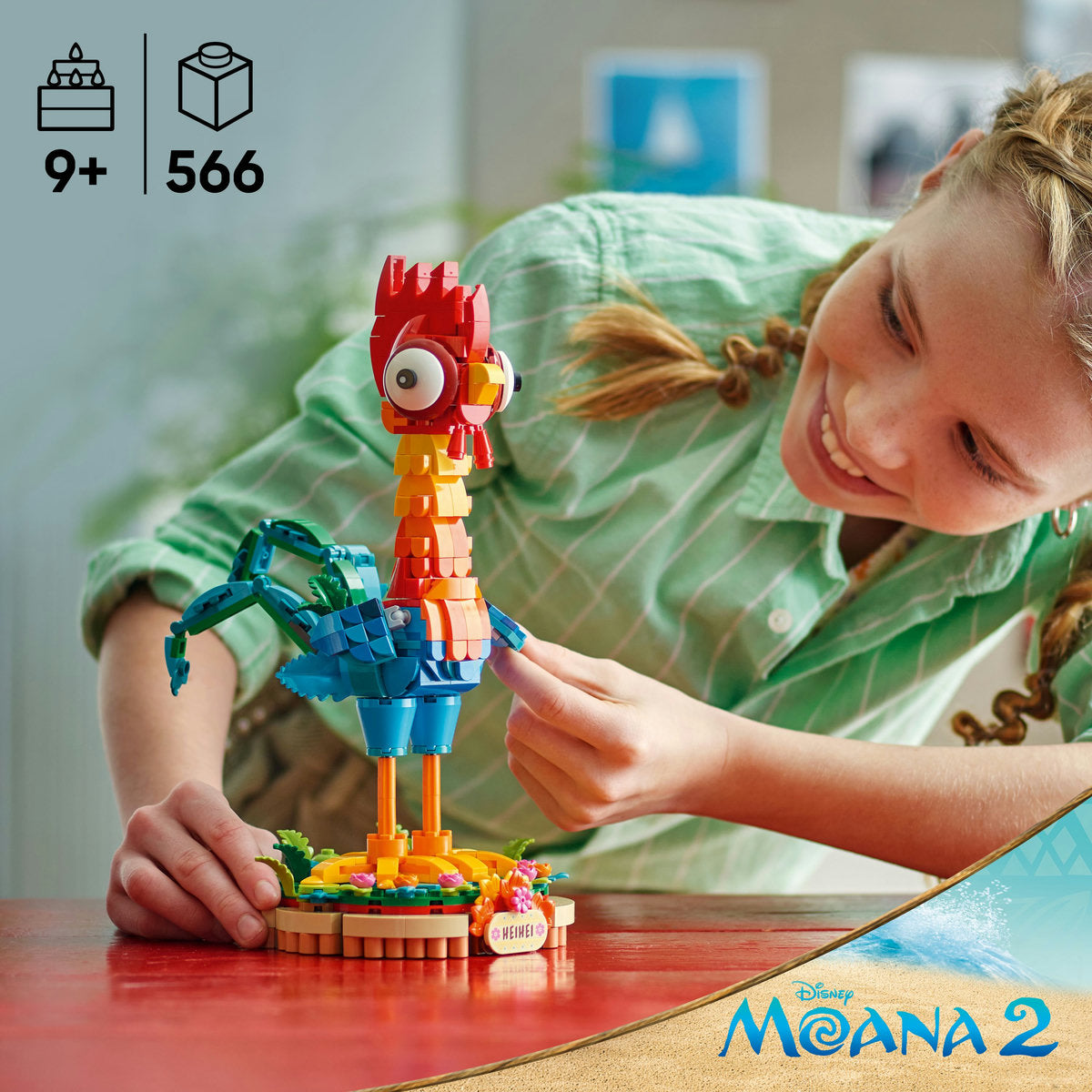  LEGO LEGO® ǀ Disney Moana 2 Heihei Buildable Animal Model Kit 43272 - Disney - Bonton
