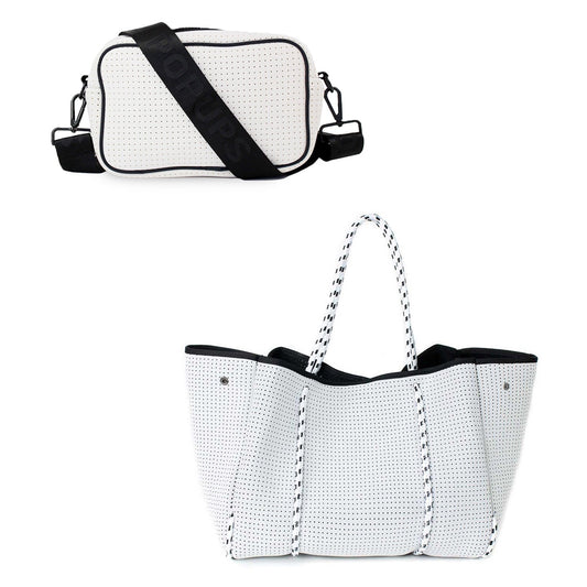 Camera Bag + Everyday Tote - White