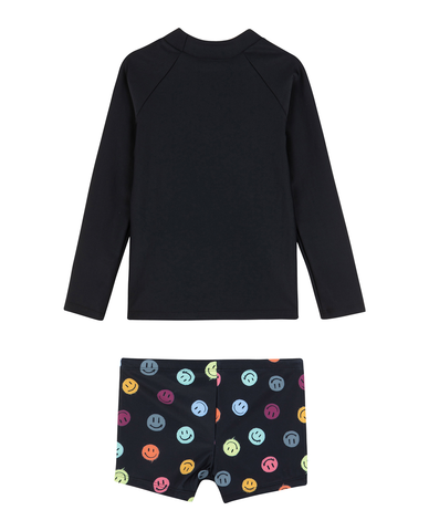 Little Gents Long Sleeve Swim Short Set