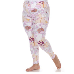 Plus Size Super Soft Tropical Printed Leggings