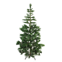 7' Pre-Lit Medium Pine Artificial Christmas Tree - Warm Clear LED Lights