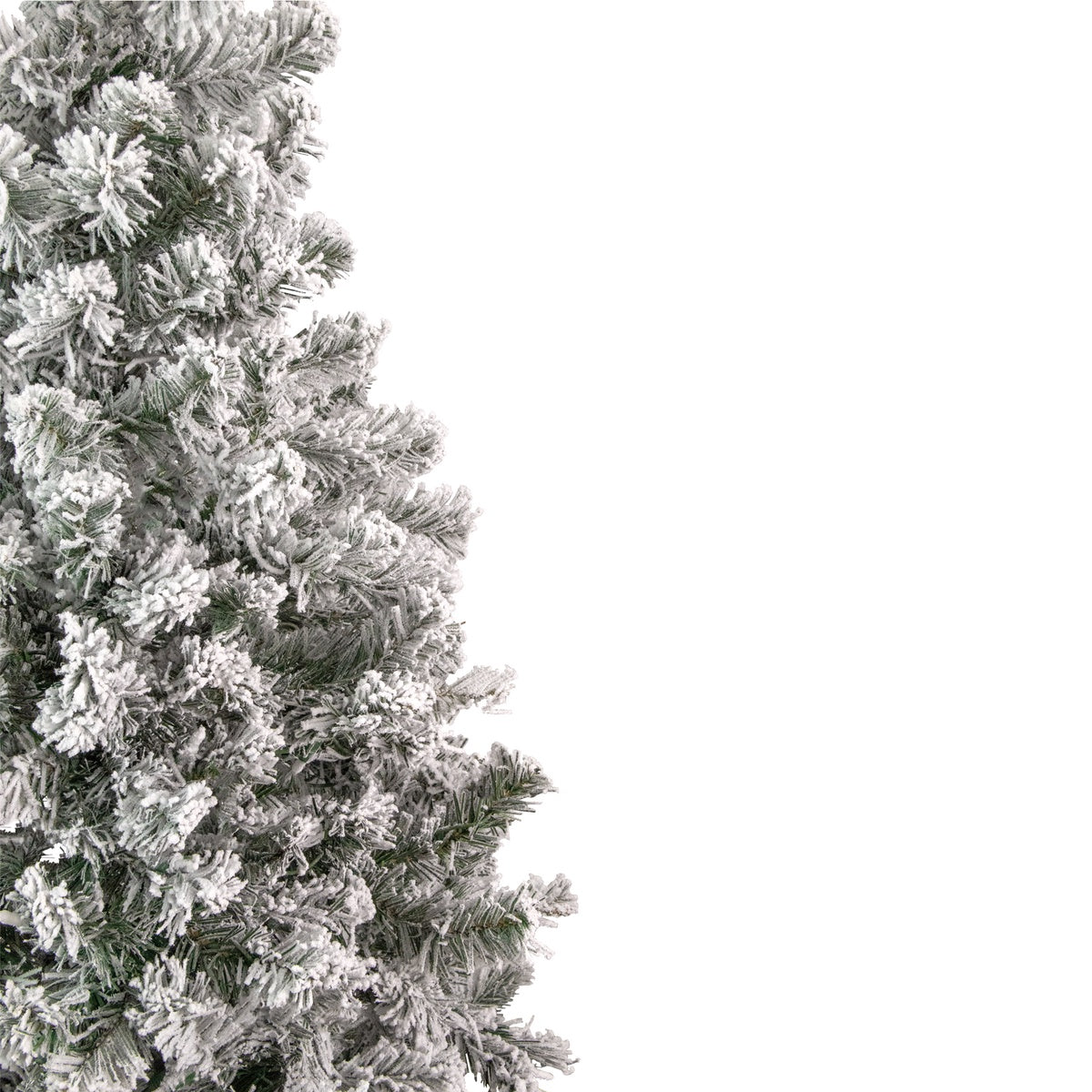  Northlight Medium Heavily Flocked Madison Pine Artificial Christmas Tree - 6.5' - Unlit - Default Title - Bonton