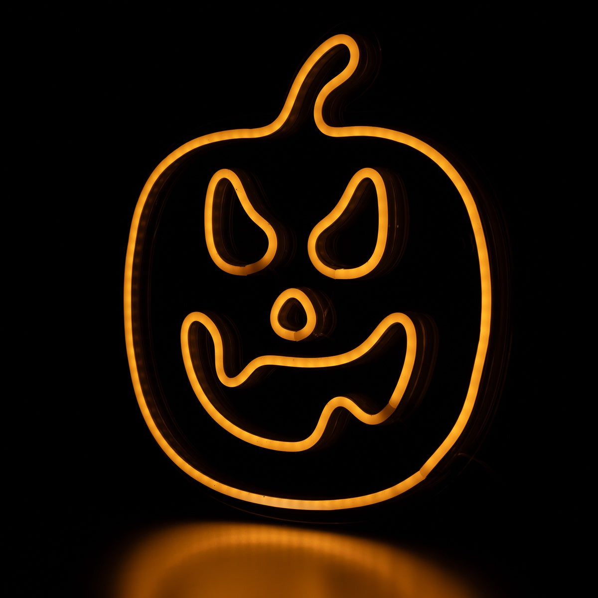  Northlight LED Lighted Neon Style Jack-O-Lantern Halloween Window Silhouette - 15