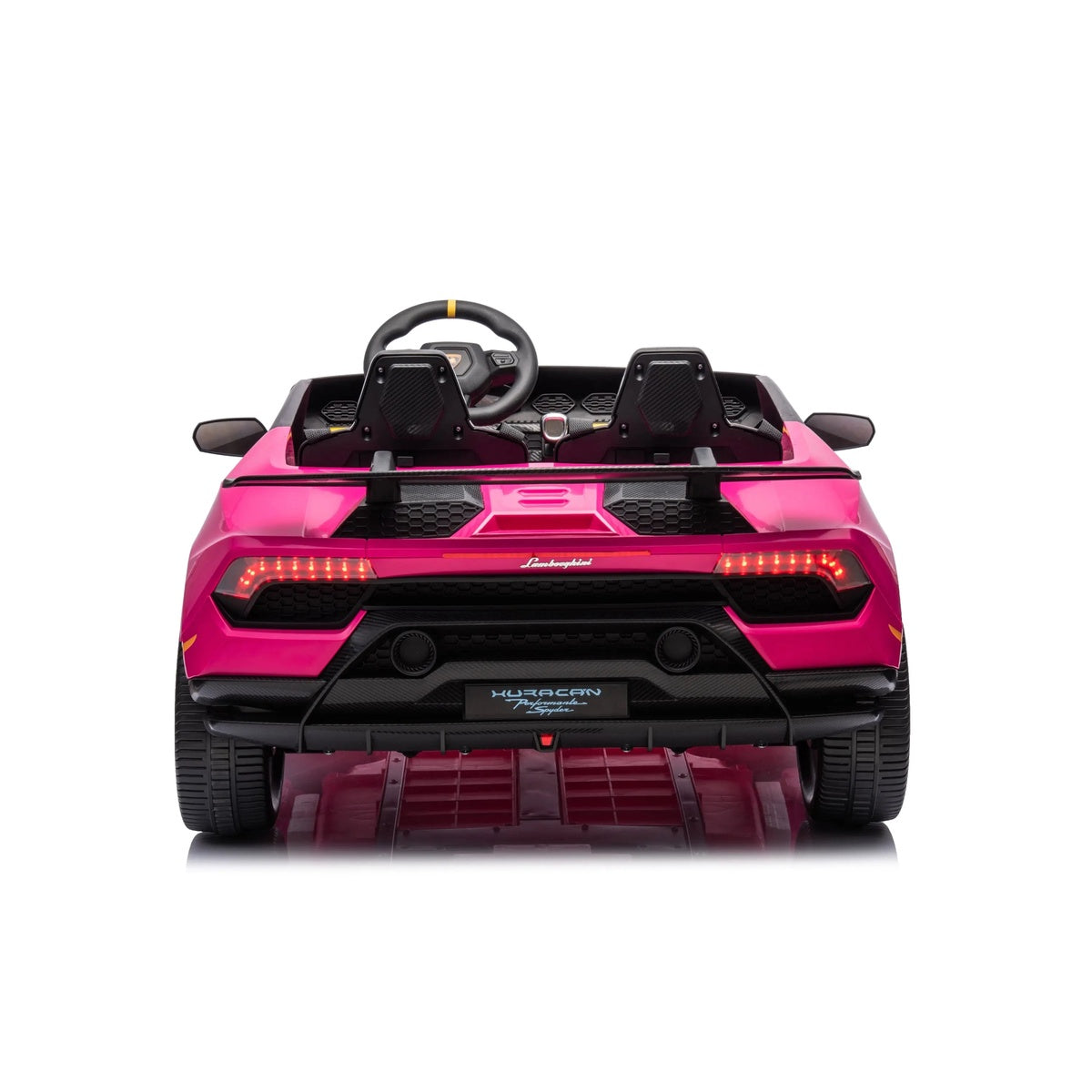  Freddo 24V Lamborghini Huracan 2 Seater Kids' Electric Ride-On - Black - Bonton