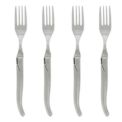 Set of 4 Laguiole Connoisseur Stainless Steel Steak Forks