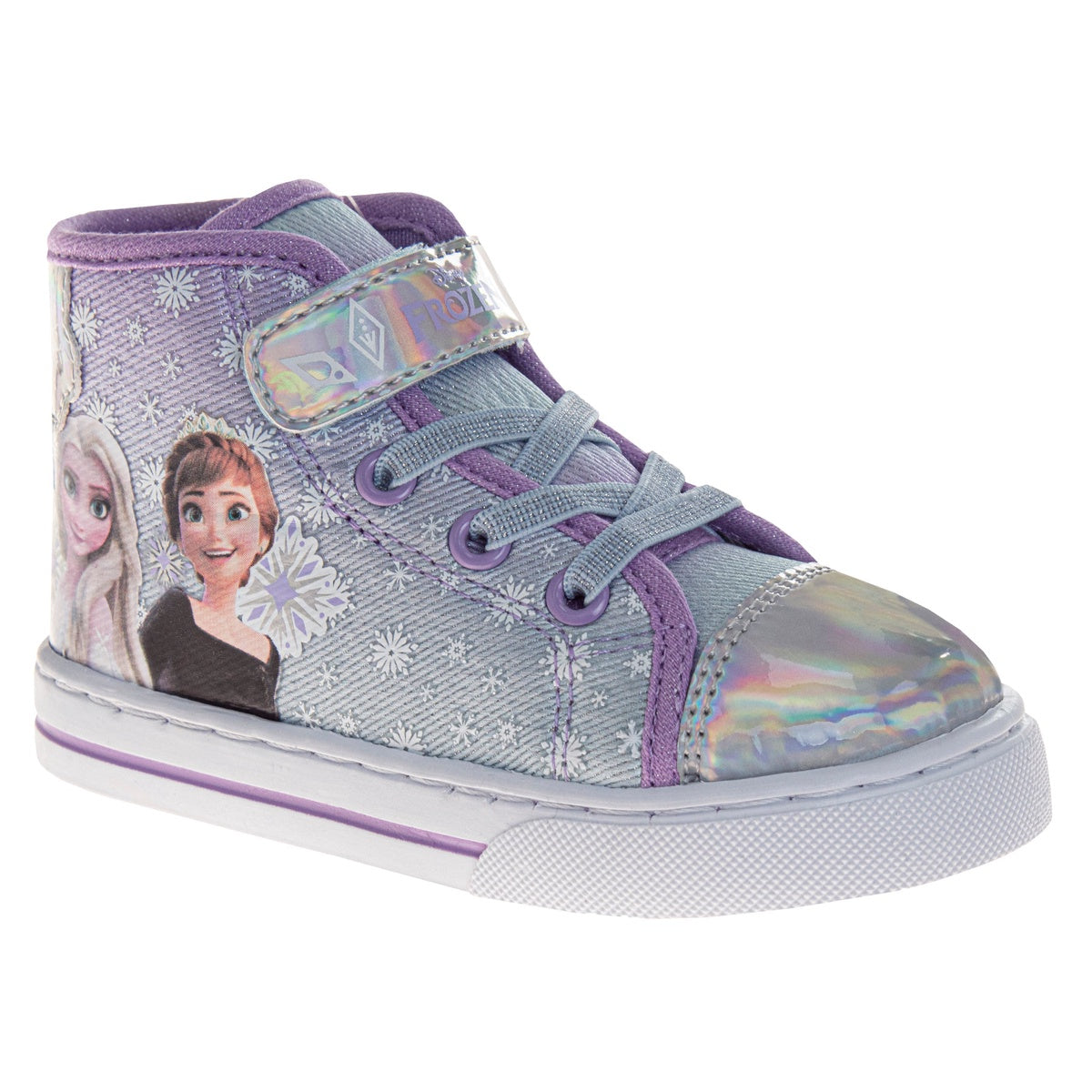 Josmo Frozen High-Top Hook and Loop Girls Canvas Sneakers (Toddler) - 8 - Bonton