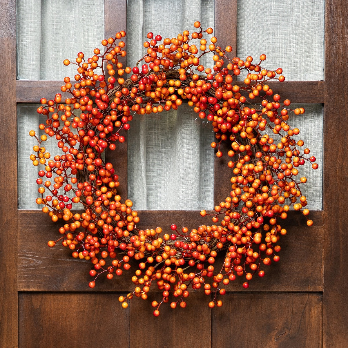  Northlight Artificial Berries Fall Harvest Twig Wreath - 18
