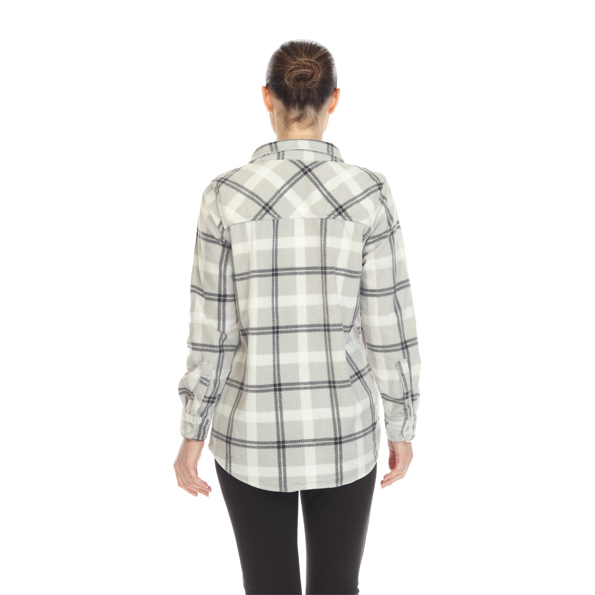  White Mark Women's Flannel Plaid Shirts - S - Bonton