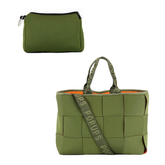 Pouch + Icon Tote - Safari Green