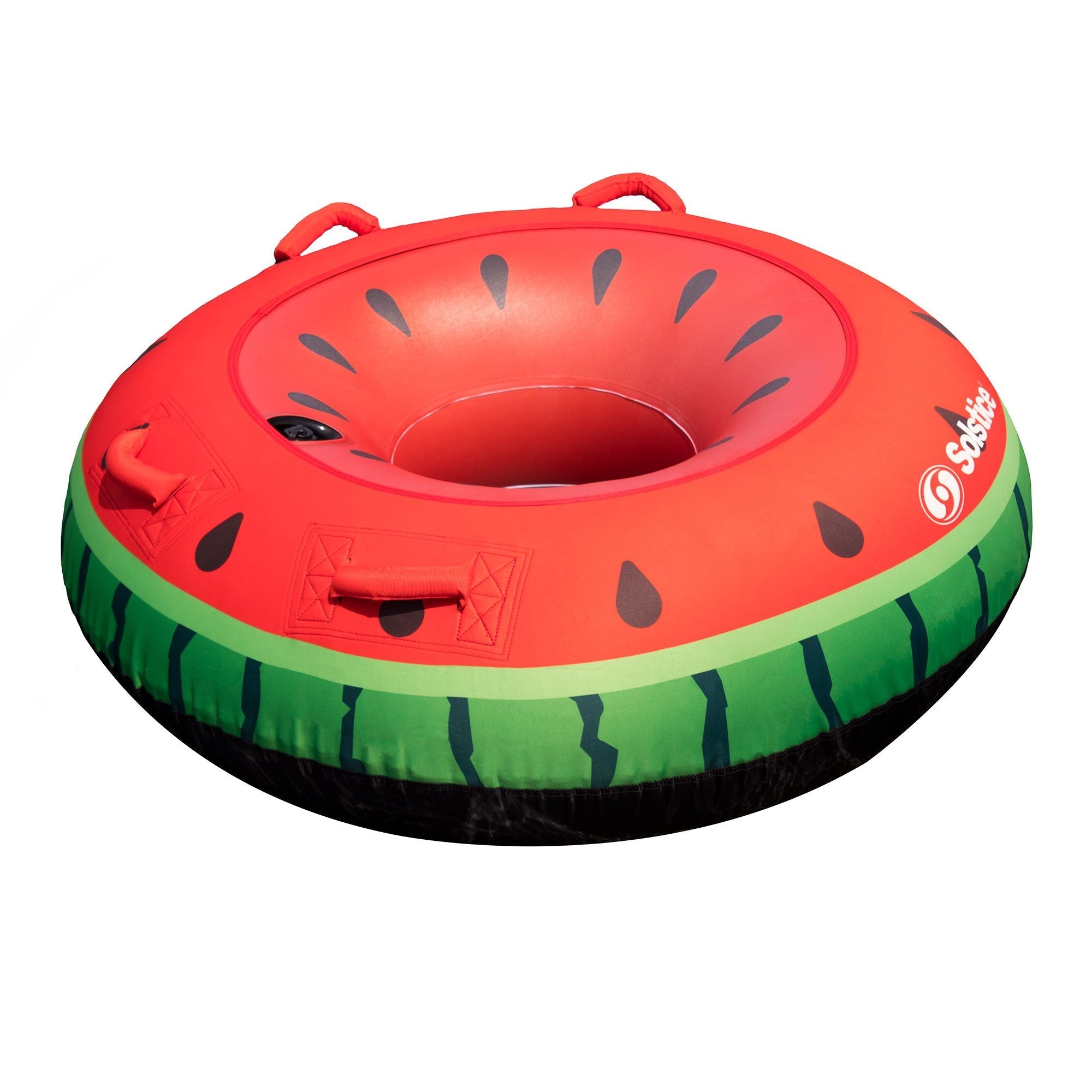  48-Inch Inflatable Red and Green Single Rider Watermelon Tube - Red - Bonton