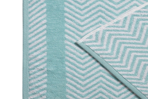 Kathy Ireland 6 Piece Chevron Jacquard Towel Set With Lets Dry