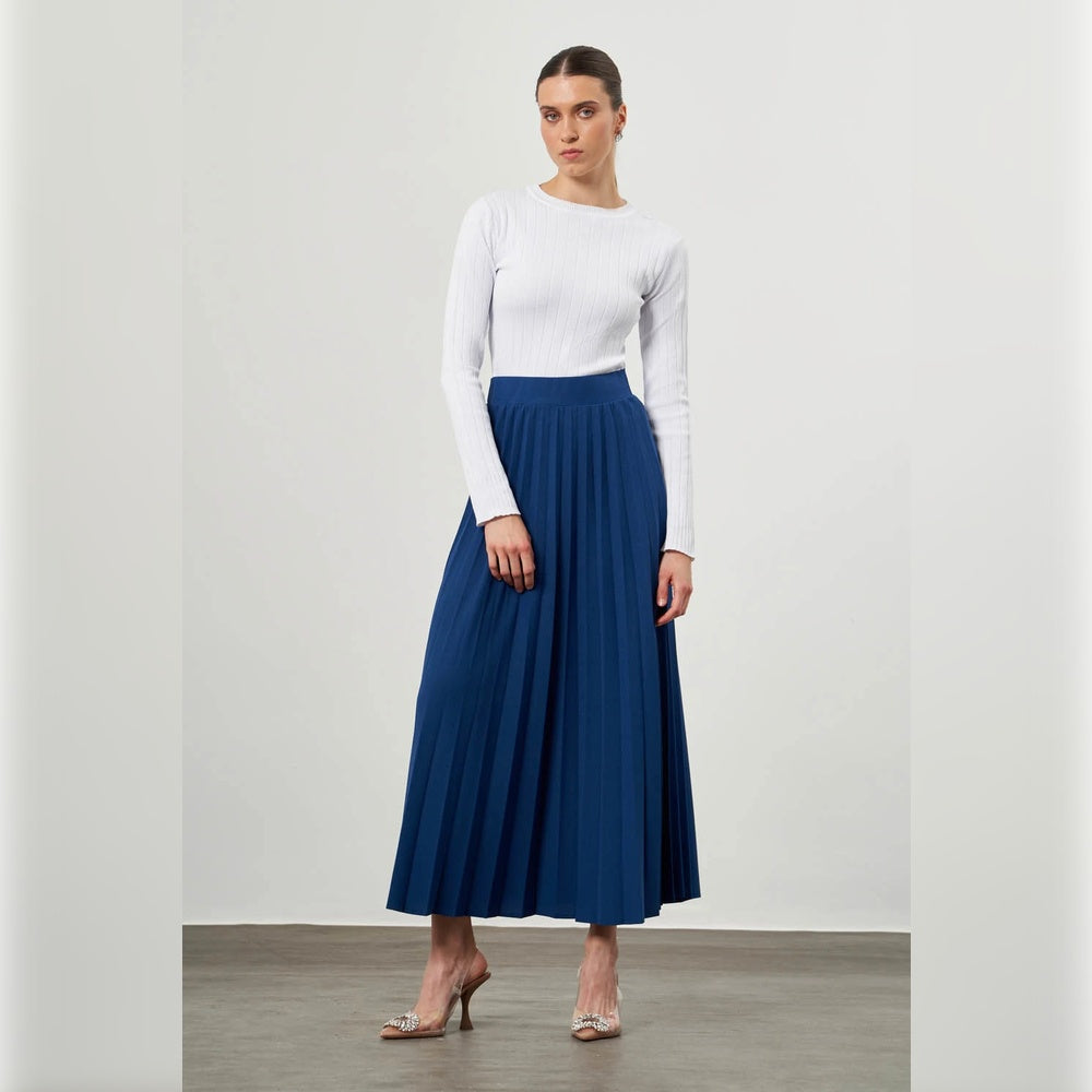  Mizalle Mizalle Skirt Indigo - Skirt - Indigo - Bonton