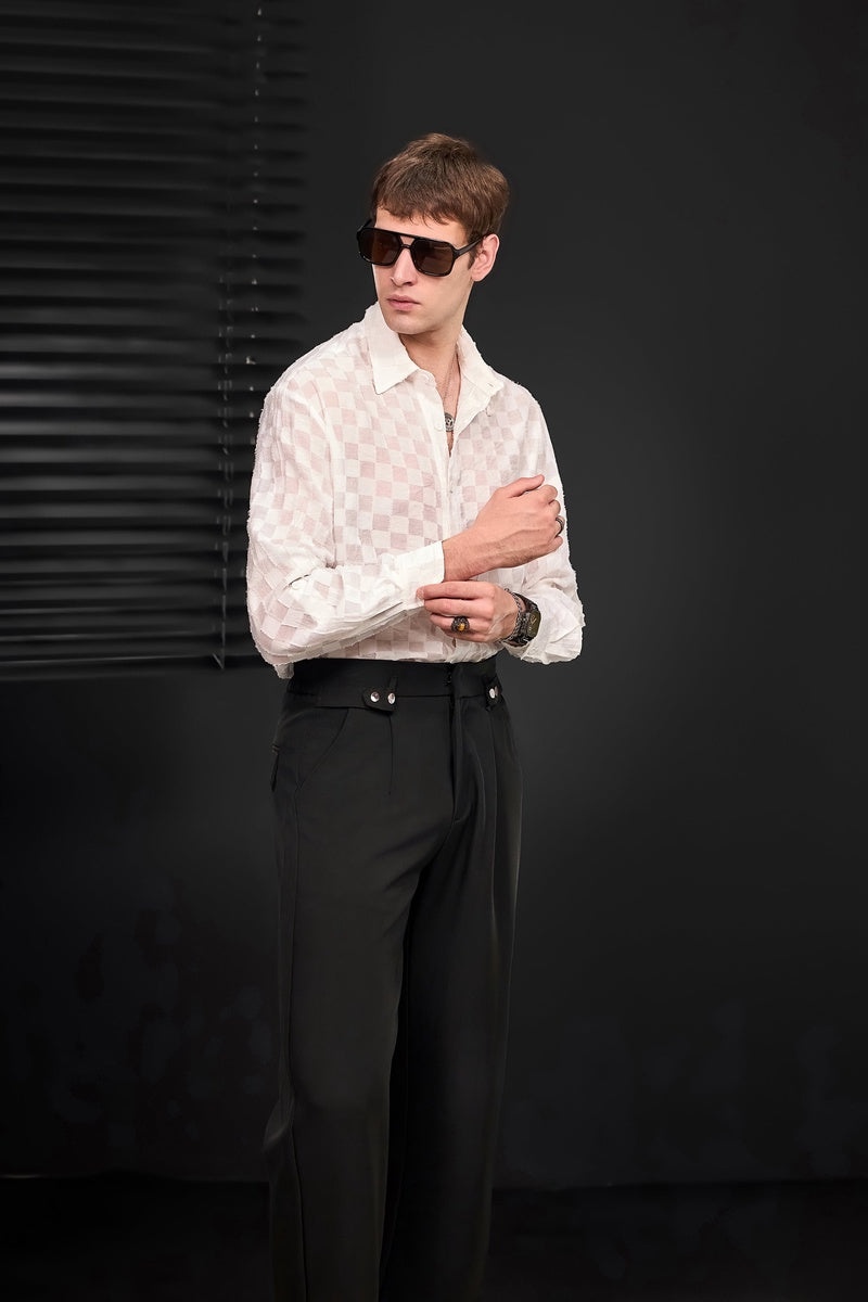  Barocco Kingsley Side-Tab Trousers BLACK - BLACK - Bonton