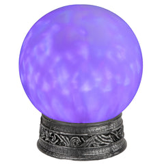 8" LED Lighted Mystical Crystal Ball With Sound Halloween Decoration