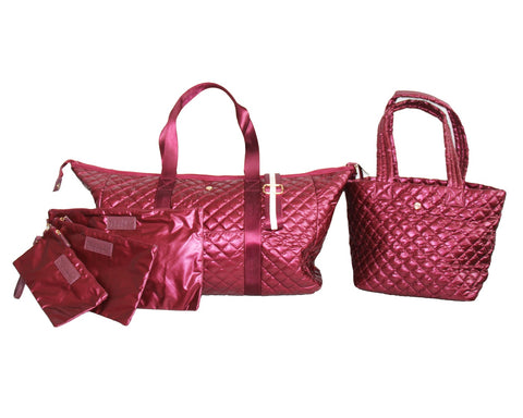 Debra Diamond Tote Festive Flair  Cabernet