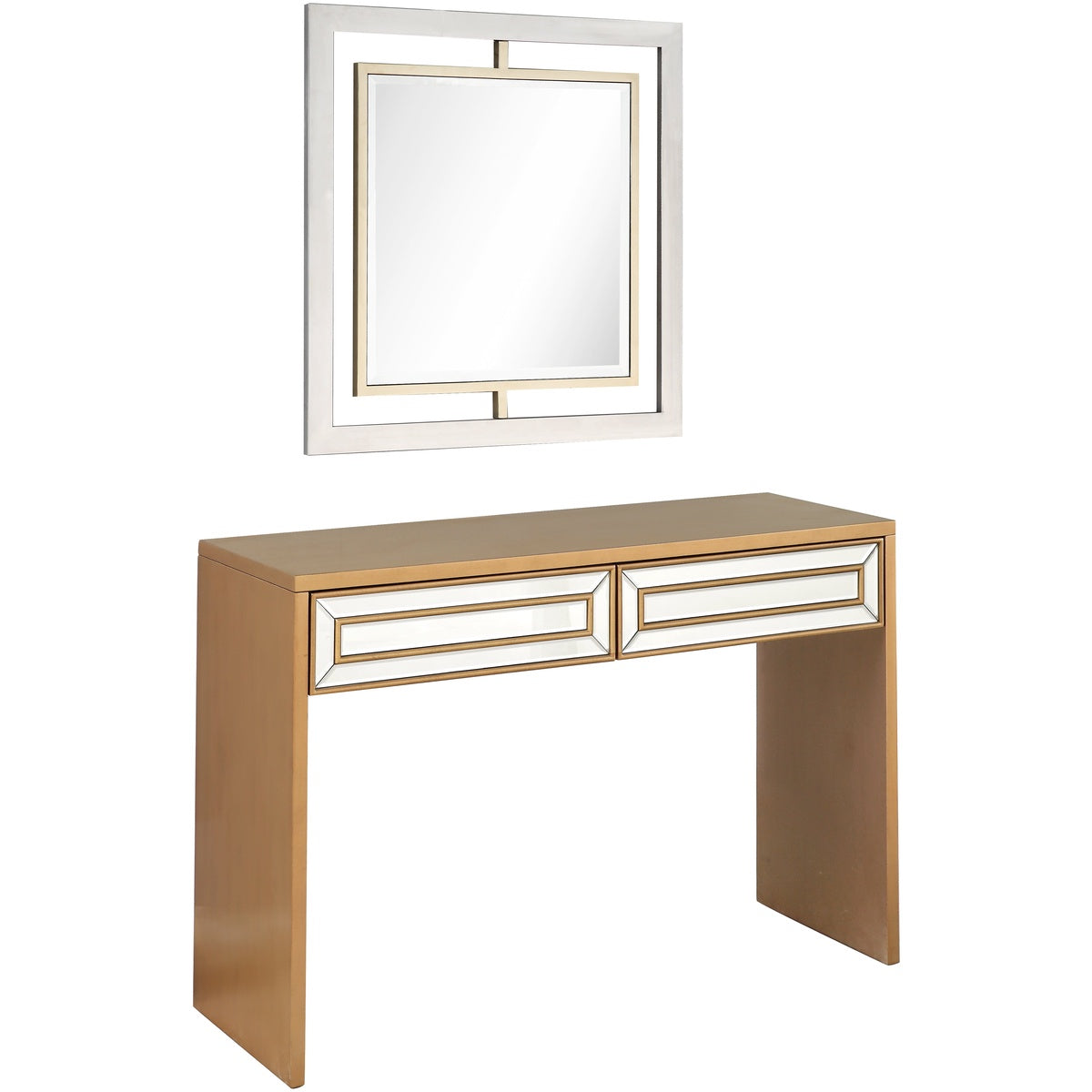  Virginia Wall Mirror and Console - Mirror - Bonton