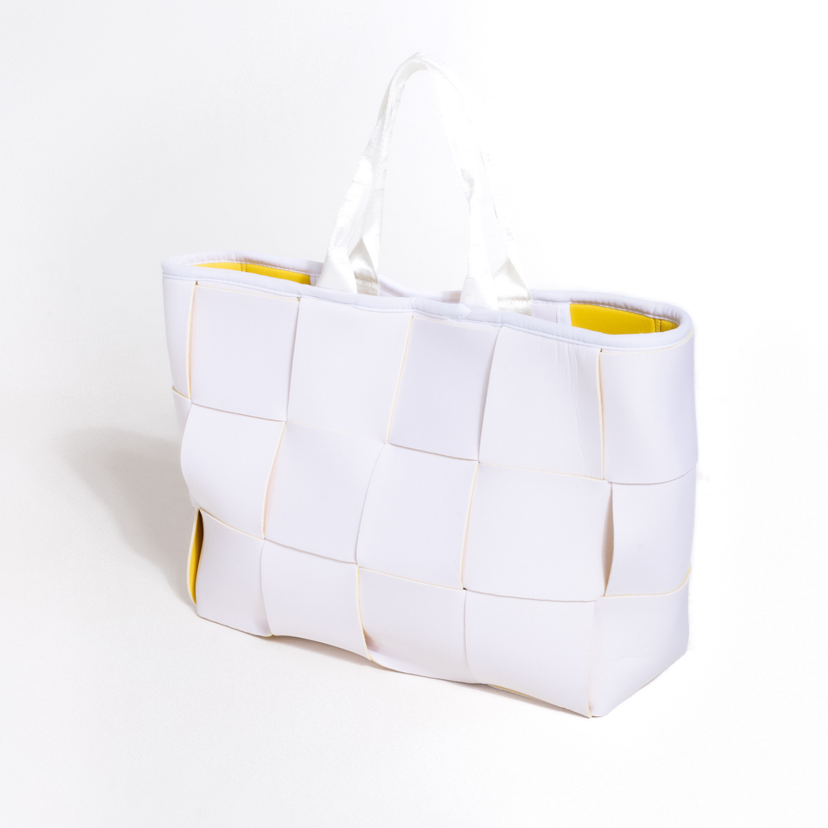  Pop Ups Brand Icon Tote White Yellow - Default Title - Bonton