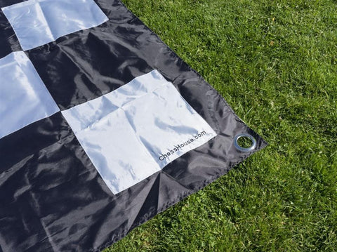 9 Ft. Quickfold Nylon Chessboard for 25" Giant Chess - Board - Chess-House