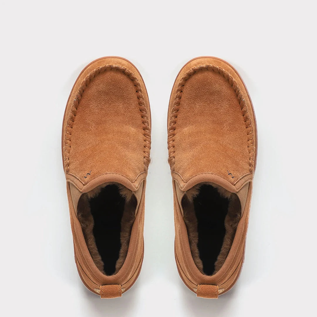 Mykos Brandon Men's Slip-on Slipper Bootie - Brown - Bonton