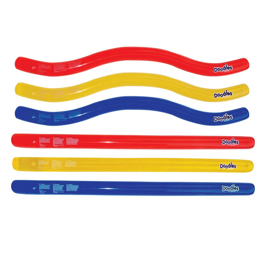 Inflatable Swimming Pool Doodles - 72" - Set of 6