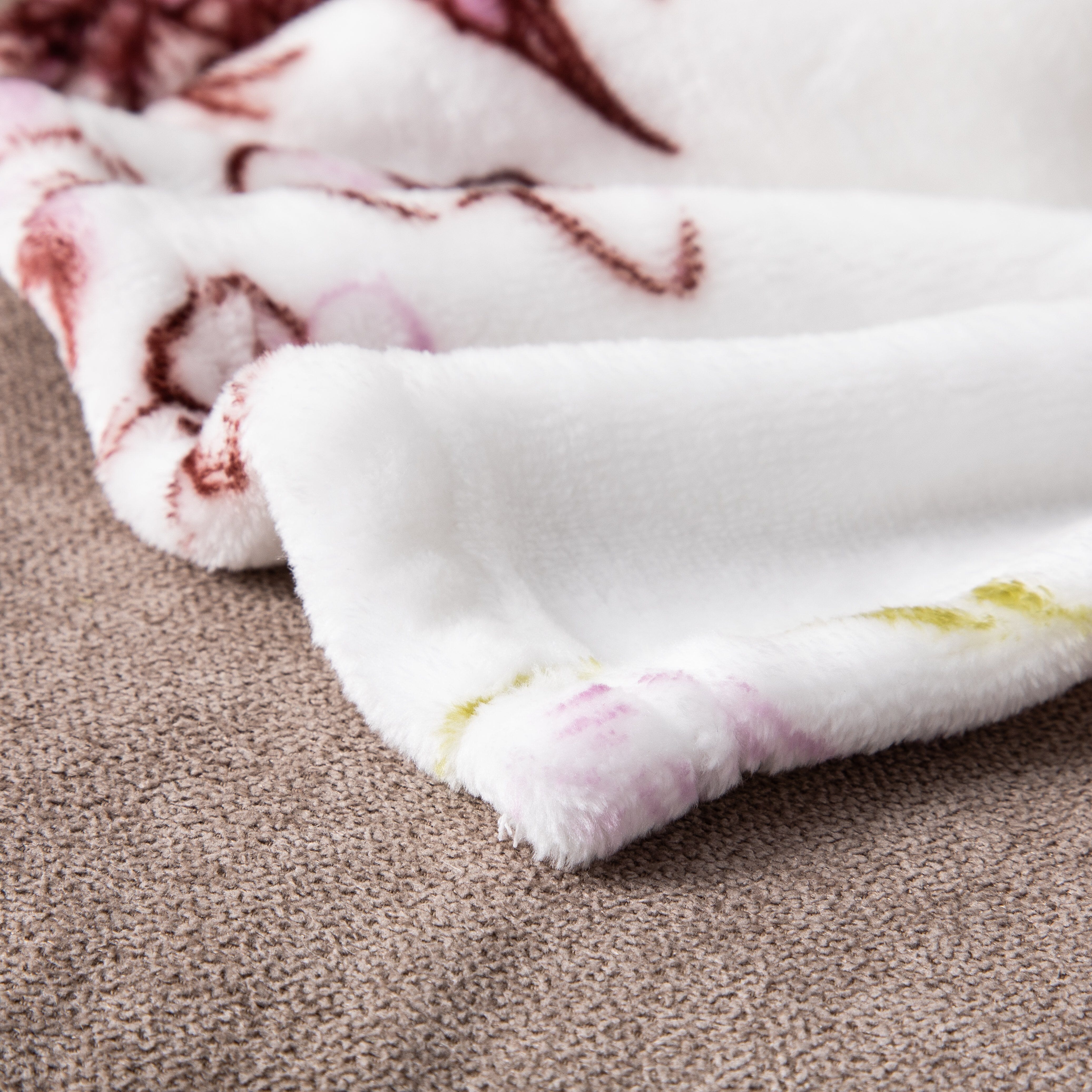  DaDa Bedding Collection DaDa Bedding Floral Blossoms Spring Cottage Birds Soft Fleece Throw Blanket (XY1010) by DaDa Bedding Collection - 63