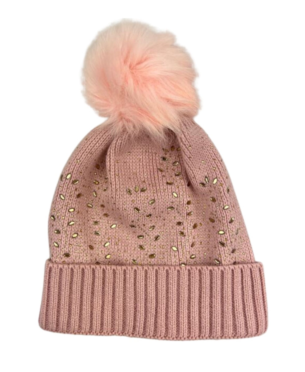  Marcus Adler Crystal Beanie - Pink - Bonton