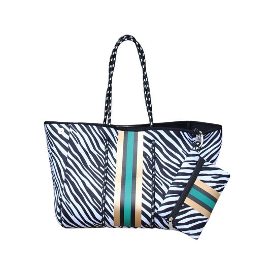  Lemonbella The Marin Tote Zebra - Default Title - Bonton