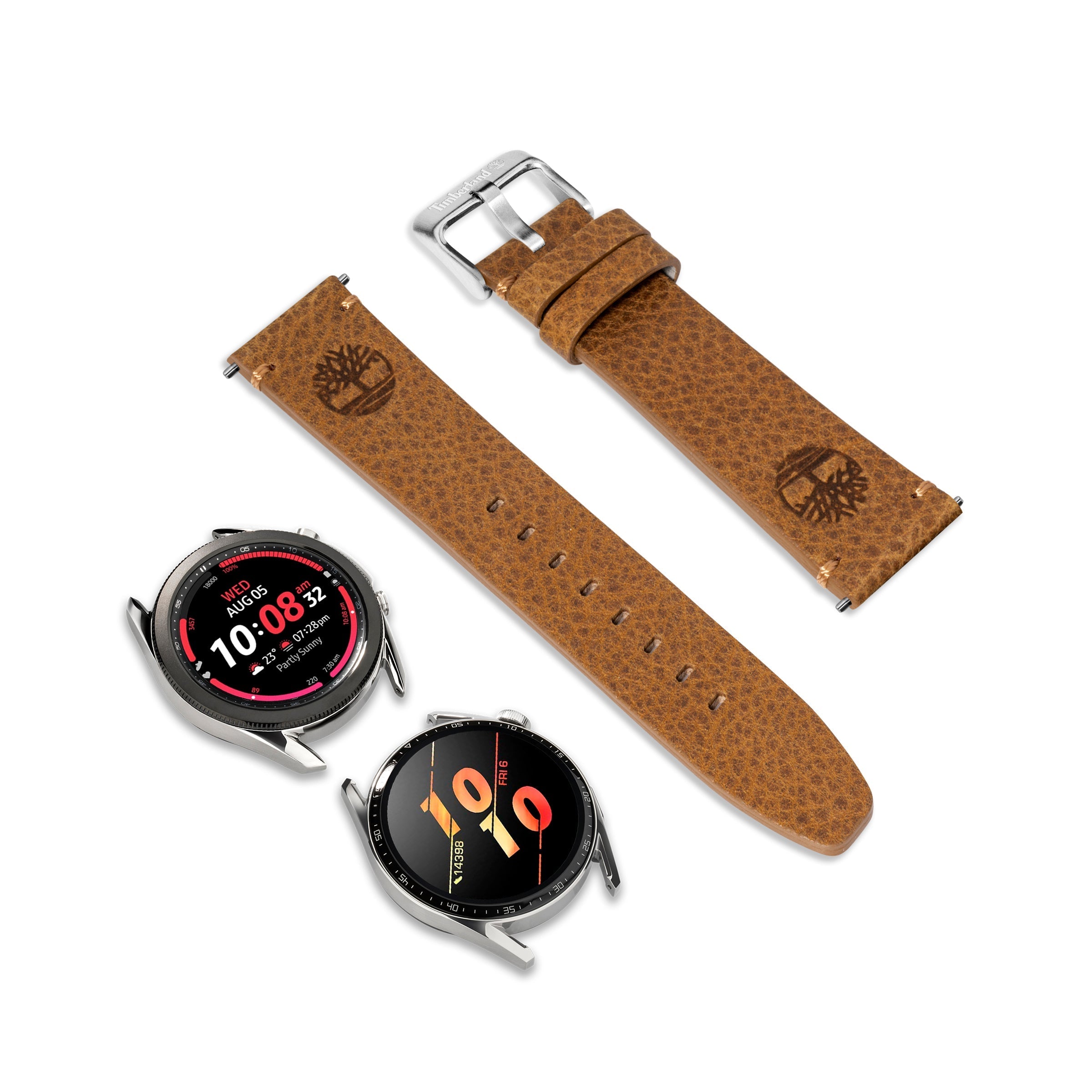  Timberland Ashby Smart Watch Strap - Mid Brown - Bonton