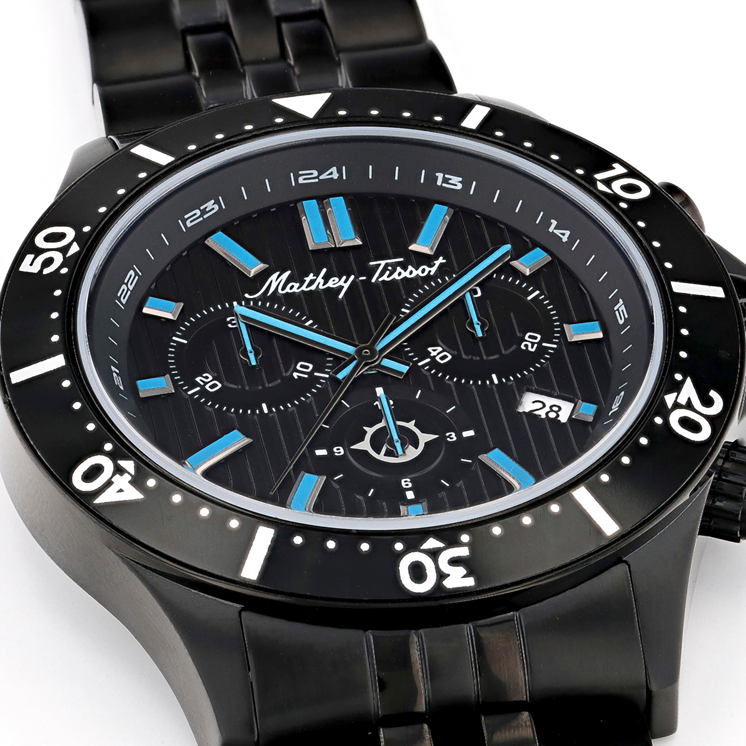  Mathey Tissot Expedition Chronograph Collection Watch - Black - Bonton