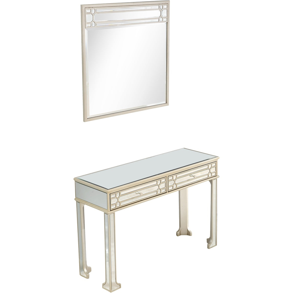  Aubrey Wall Mirror and Console - Console Table - Bonton