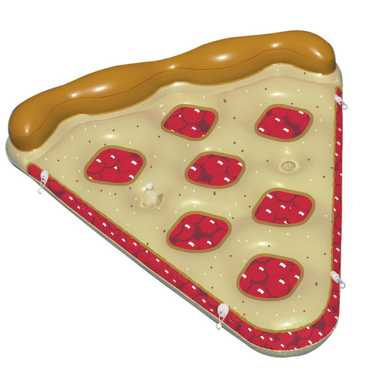 Inflatable Brown and Red Cherry Pie Slice Swimming Pool Float Raft  72-Inch