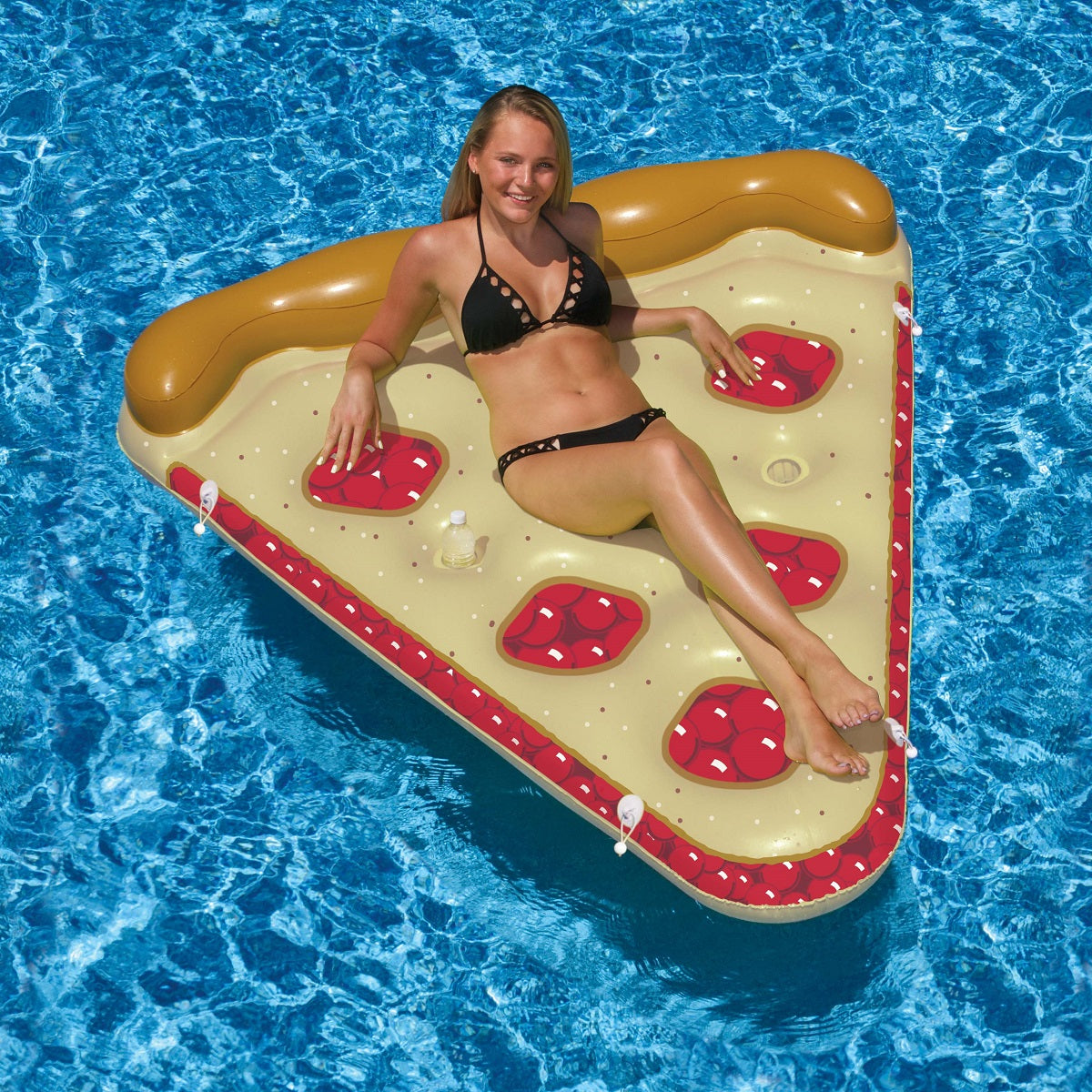  Swim Central Inflatable Brown and Red Cherry Pie Slice Swimming Pool Float Raft  72-Inch - Default Title - Bonton