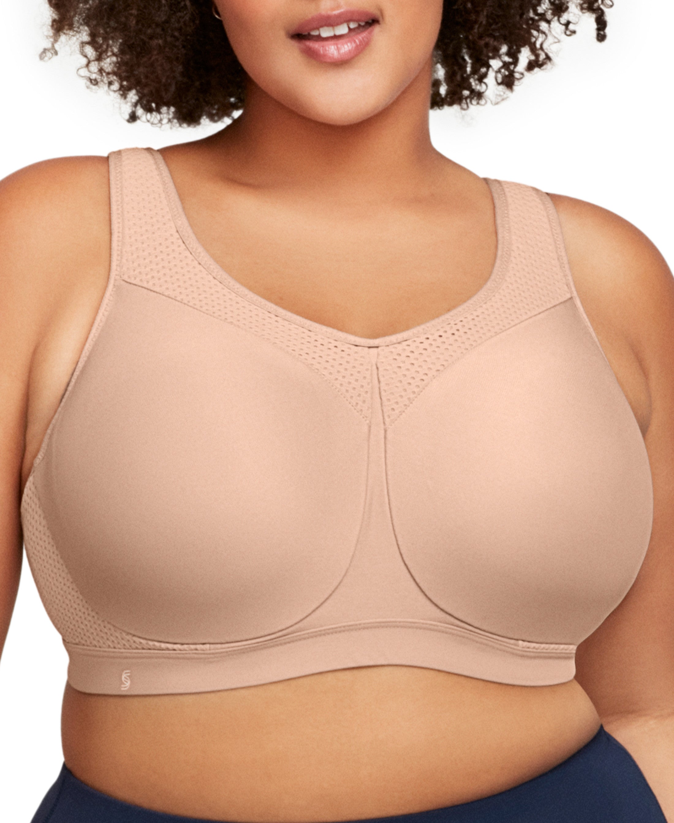  Glamorise High Impact Seamless Sport Bra - Black - Bonton