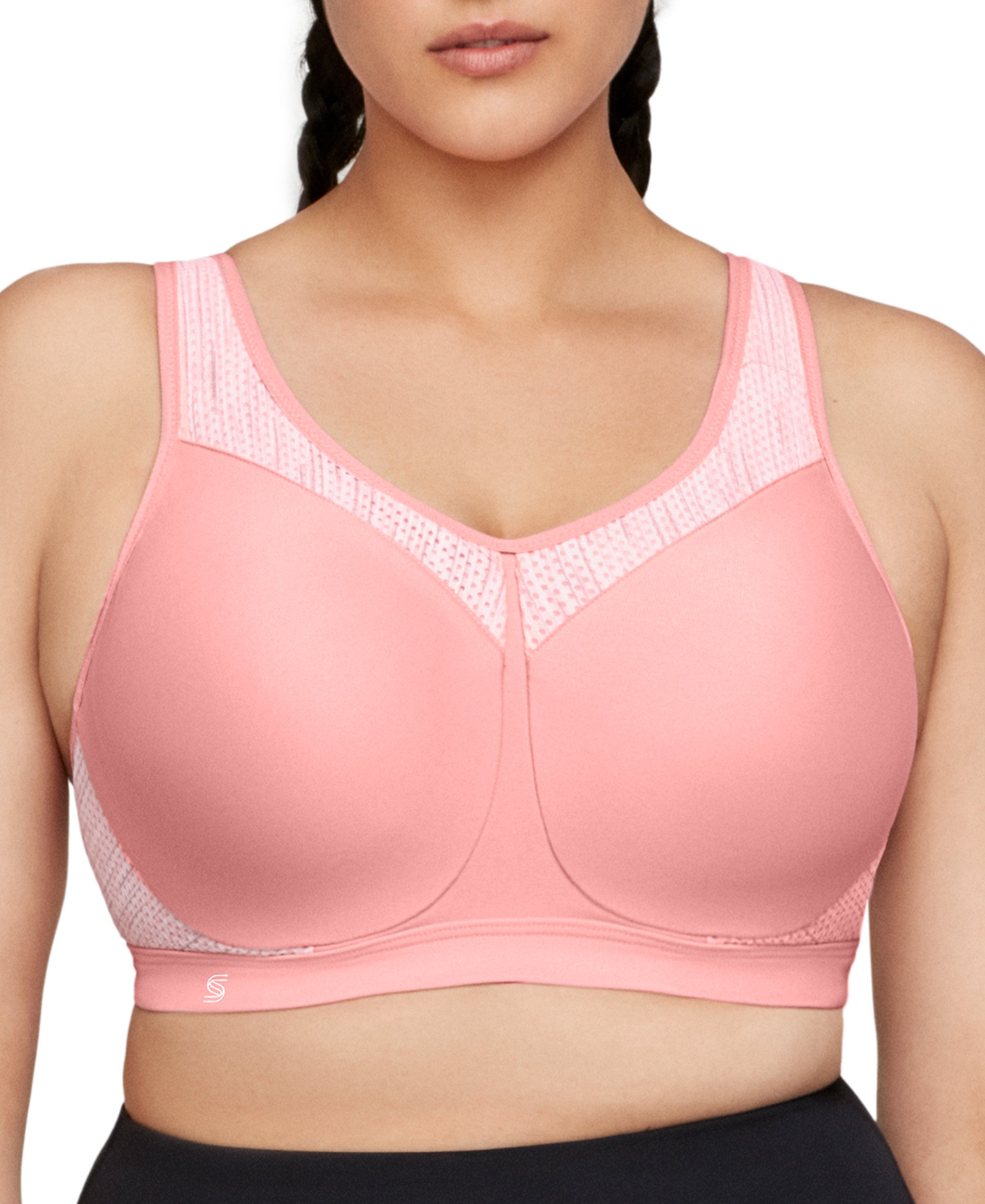  Glamorise High Impact Seamless Sport Bra - Gray - Bonton