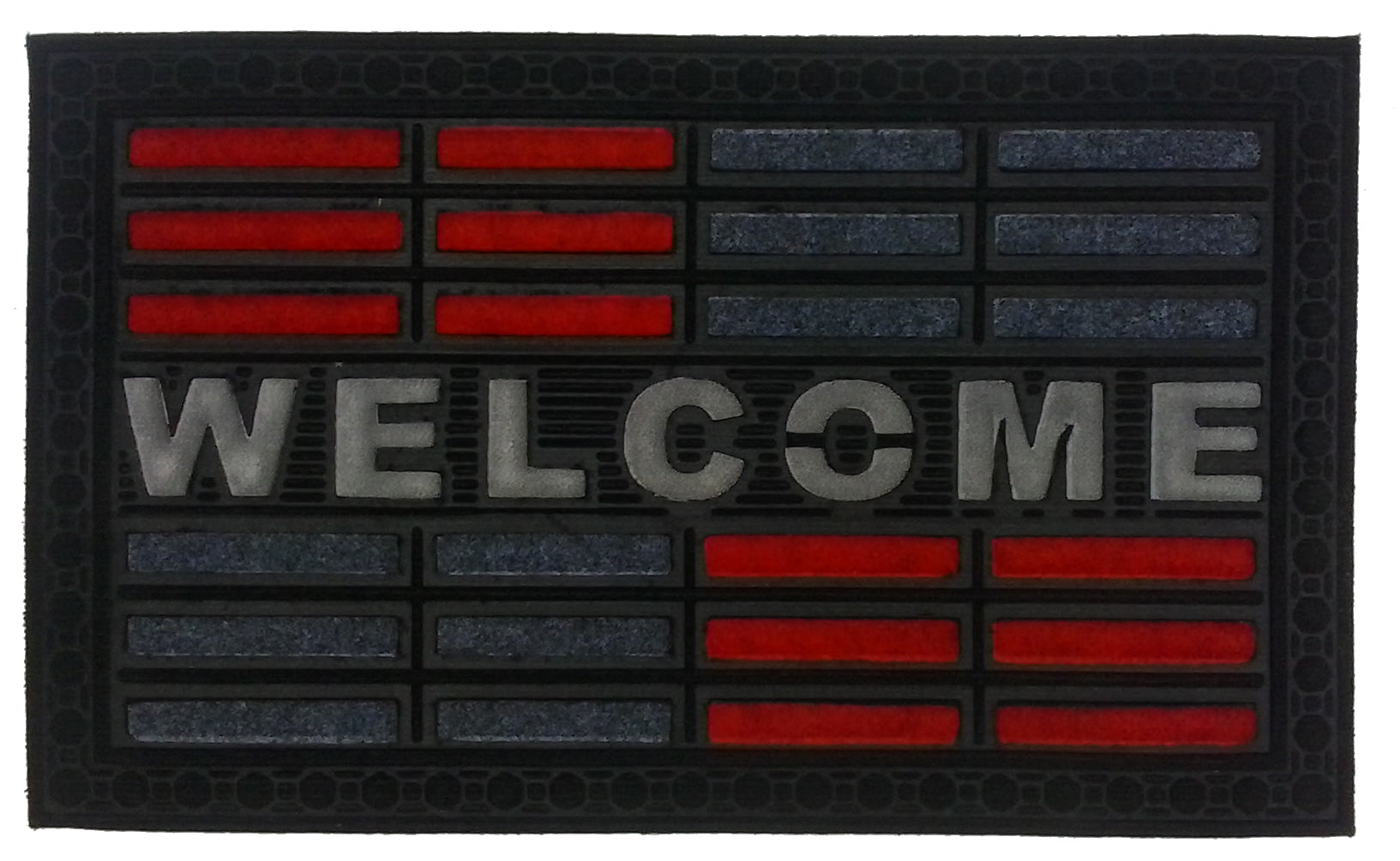  Imports Decor Red Welcome Doormat - N/A - Bonton