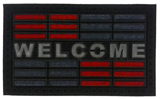 Red Welcome Doormat
