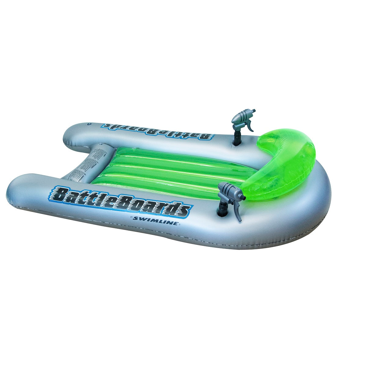  Swim Central Set of 2 Green and Blue Water Sport Inflatable Battle Board Swimming Pool Squirters - 53