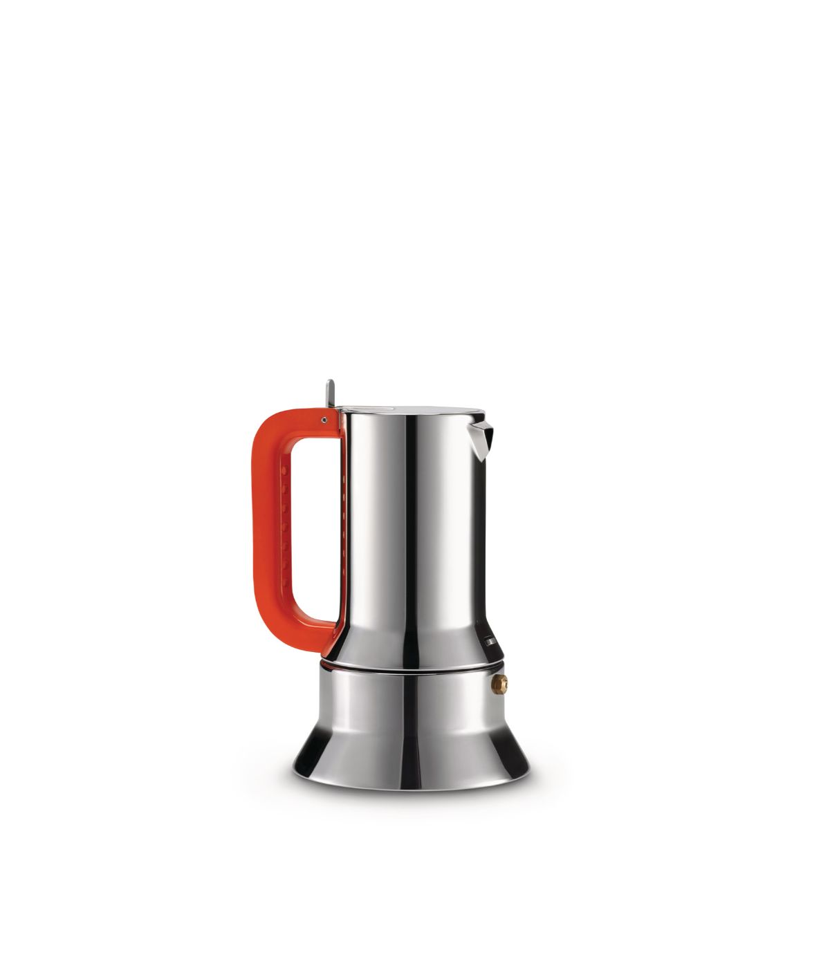  Alessi Manico Forato Espresso Coffee Maker 3 Cups - Silver - Bonton