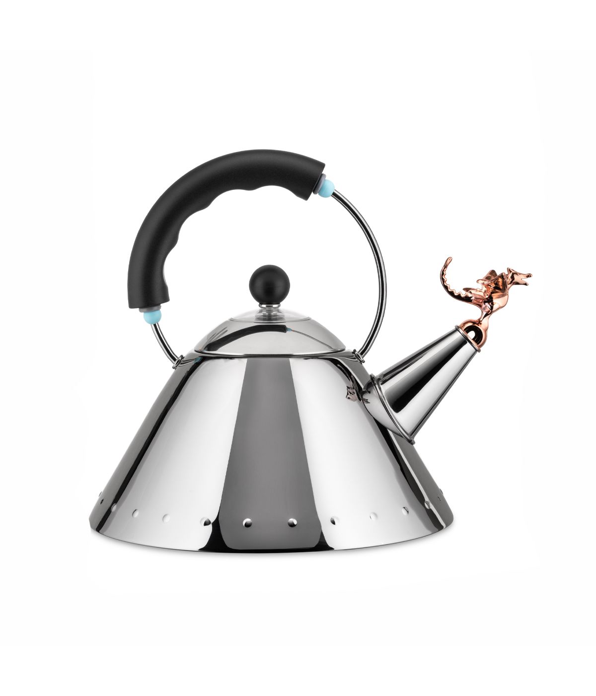  Alessi Dragon Whistle Tea Rex Kettle - Silver - Bonton