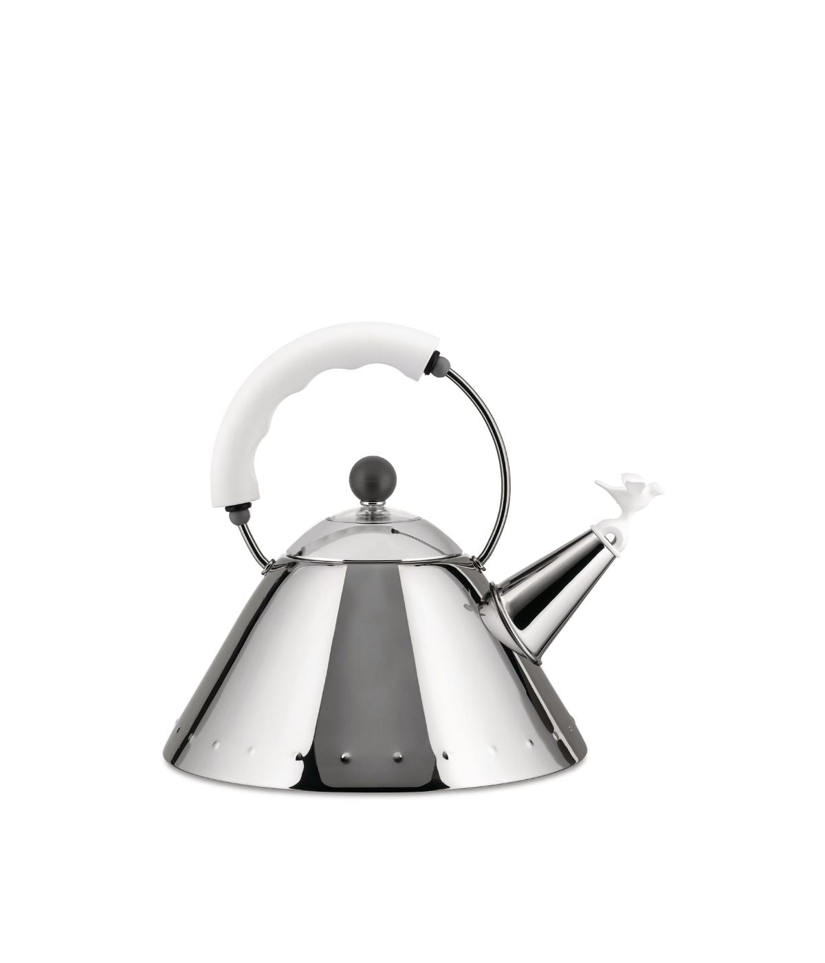  Alessi Michael Graves Whistling Bird Kettle - White - Bonton