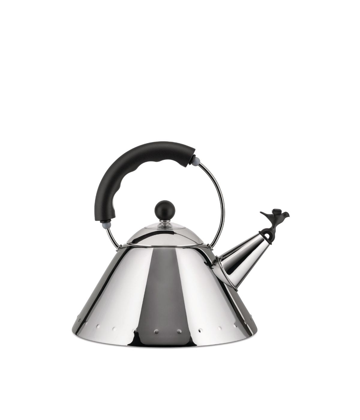  Alessi Michael Graves Whistling Bird Kettle - Black - Bonton